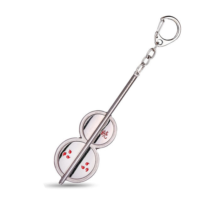 Japan Anime Naruto Keychain palm-leaf Fan Uchiha Madara Key chains Holder Keyring men Accessoires Llaveros porte clef dawn