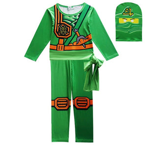Ninjago Costume Boys Costumes Children Fancy Party Dress Up Halloween Costume For Kids Ninja Cosplay Superhero Jumpsuits Set