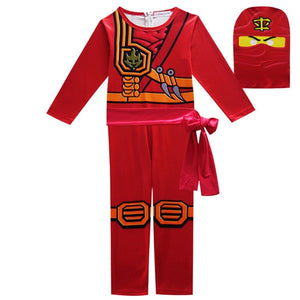Ninjago Costume Boys Costumes Children Fancy Party Dress Up Halloween Costume For Kids Ninja Cosplay Superhero Jumpsuits Set