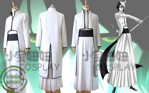 Bleach Cosplay - Bleach Whit Ulquiorra Cifer Grimmjow Jaggerjack Cosplay Costume Unisex full set clothes