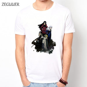 Naruto Akatsuki Pein Team 7 Naruto Anime Uchiha Sasuke White Tshirt Anime Harajuku Streetwear Cotton Men's Tshirt Casual Clothes