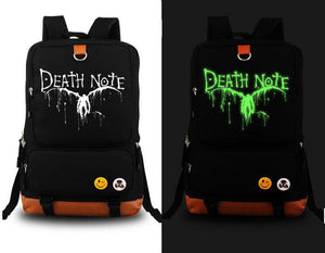 Death Note Anime School Shoulder Bag Luminous backpack black Bag New