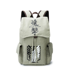 Student Anime Shoulder Bag NARUTO Attack On Titan Totoro Death Note Tokyo Ghoul Backpack Adult Men Cool Fashion Raveling Bag