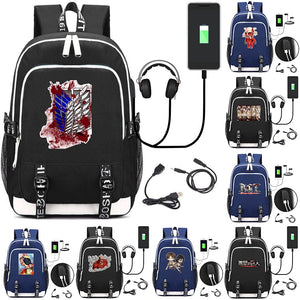 Comic Anime Attack on Titan Backpack School Bags Children Kids School Backpacks Anime Cartoon Bags Backpack casual Satchel