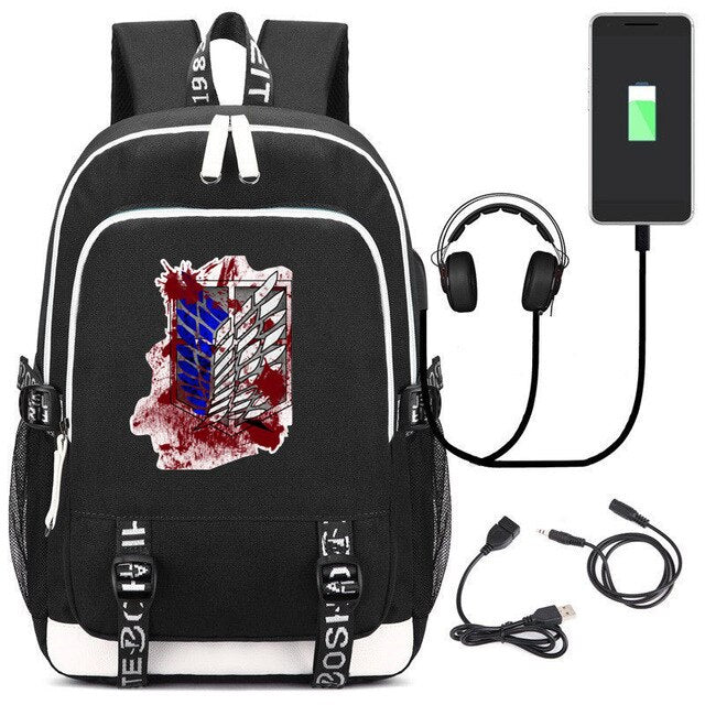 Comic Anime Attack on Titan Backpack School Bags Children Kids School Backpacks Anime Cartoon Bags Backpack casual Satchel