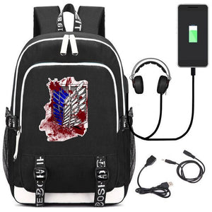 Comic Anime Attack on Titan Backpack School Bags Children Kids School Backpacks Anime Cartoon Bags Backpack casual Satchel