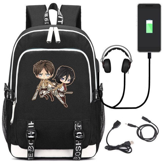Comic Anime Attack on Titan Backpack School Bags Children Kids School Backpacks Anime Cartoon Bags Backpack casual Satchel