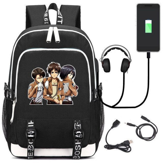 Comic Anime Attack on Titan Backpack School Bags Children Kids School Backpacks Anime Cartoon Bags Backpack casual Satchel