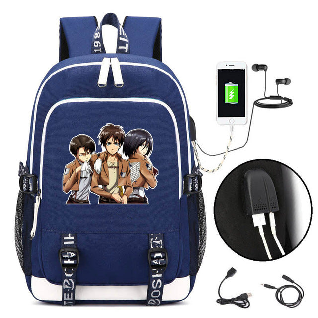Comic Anime Attack on Titan Backpack School Bags Children Kids School Backpacks Anime Cartoon Bags Backpack casual Satchel