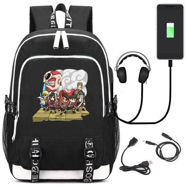 Comic Anime Attack on Titan Backpack School Bags Children Kids School Backpacks Anime Cartoon Bags Backpack casual Satchel