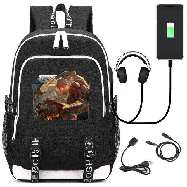 Comic Anime Attack on Titan Backpack School Bags Children Kids School Backpacks Anime Cartoon Bags Backpack casual Satchel