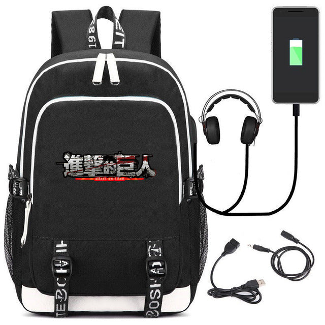 Comic Anime Attack on Titan Backpack School Bags Children Kids School Backpacks Anime Cartoon Bags Backpack casual Satchel