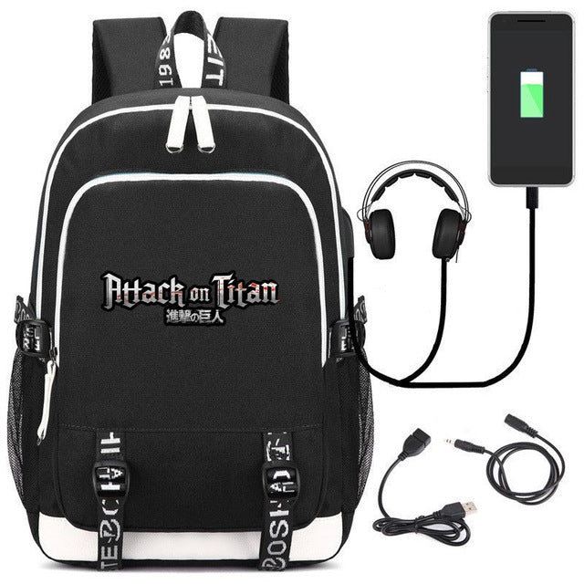 Comic Anime Attack on Titan Backpack School Bags Children Kids School Backpacks Anime Cartoon Bags Backpack casual Satchel