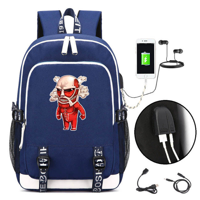 Comic Anime Attack on Titan Backpack School Bags Children Kids School Backpacks Anime Cartoon Bags Backpack casual Satchel