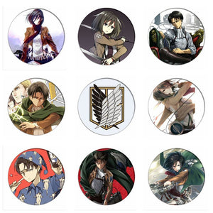 Anime Shingeki no Kyojin Attack on Titan Cosplay Badge Cartoon Brooches Pins Collection bags Badges for Backpacks Clothes