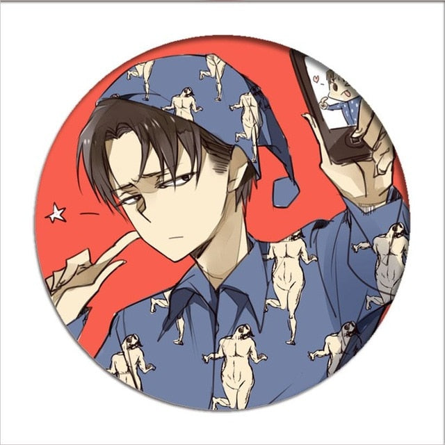 Anime Shingeki no Kyojin Attack on Titan Cosplay Badge Cartoon Brooches Pins Collection bags Badges for Backpacks Clothes