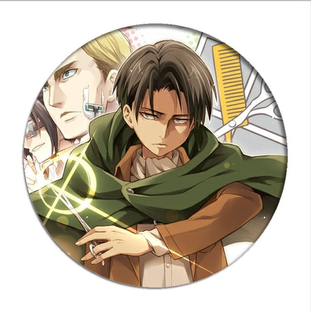 Anime Shingeki no Kyojin Attack on Titan Cosplay Badge Cartoon Brooches Pins Collection bags Badges for Backpacks Clothes