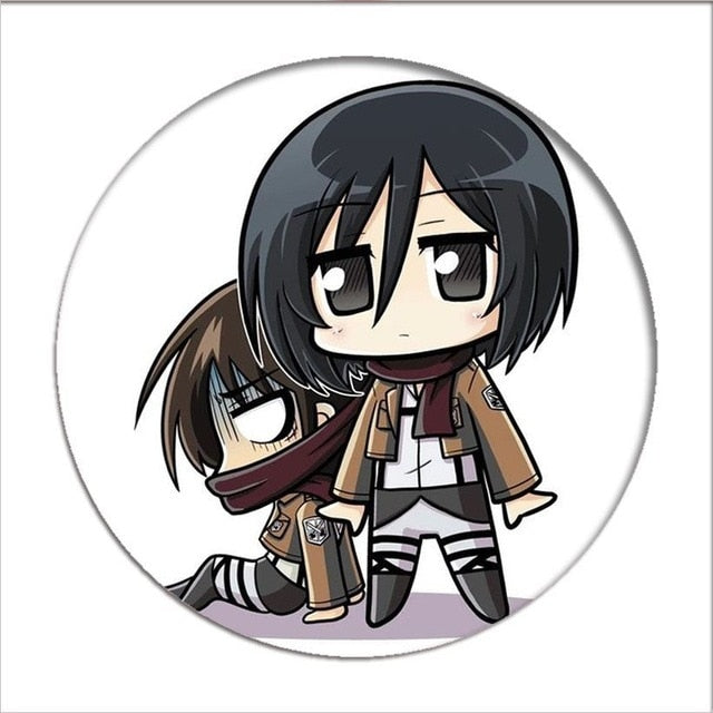 Anime Shingeki no Kyojin Attack on Titan Cosplay Badge Cartoon Brooches Pins Collection bags Badges for Backpacks Clothes