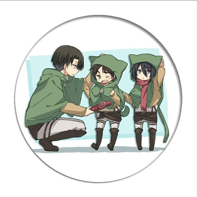 Anime Shingeki no Kyojin Attack on Titan Cosplay Badge Cartoon Brooches Pins Collection bags Badges for Backpacks Clothes