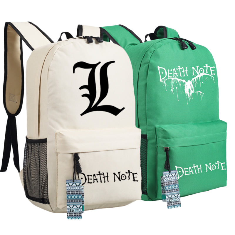 Anime DEATH NOTE Killer Ryuuku Women Backpack Mochila Feminina Canvas School Bags for Teenagers Travel Bagpack Cartoon Bookbag