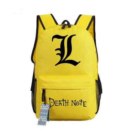 Anime DEATH NOTE Killer Ryuuku Women Backpack Mochila Feminina Canvas School Bags for Teenagers Travel Bagpack Cartoon Bookbag