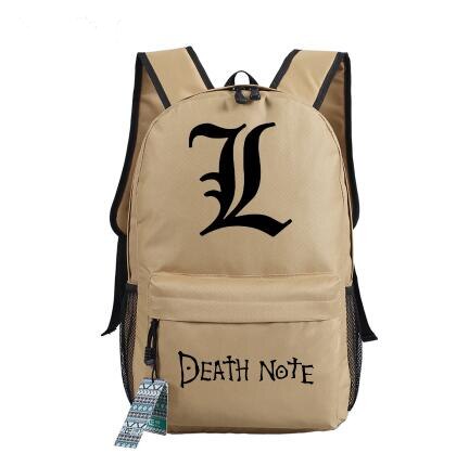 Anime DEATH NOTE Killer Ryuuku Women Backpack Mochila Feminina Canvas School Bags for Teenagers Travel Bagpack Cartoon Bookbag