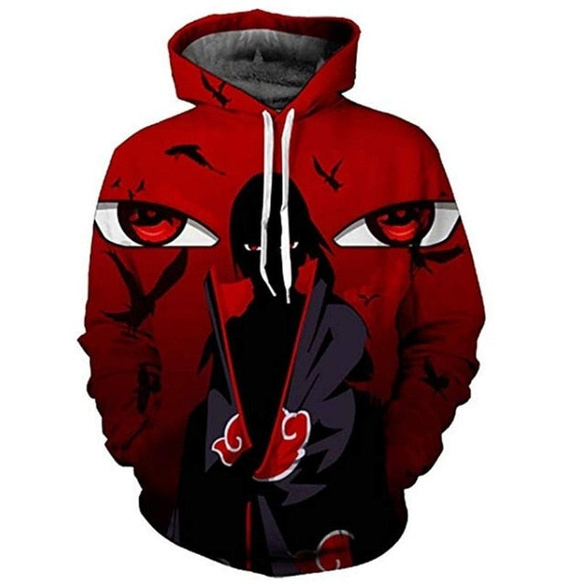 2019 New Arrival Naruto 3D Printed Sweatshirt Boys Tracksuit Sasuke kakashi Printed Hoodies Men Women Fashion Hooded Clothes