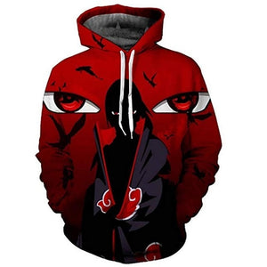 2019 New Arrival Naruto 3D Printed Sweatshirt Boys Tracksuit Sasuke kakashi Printed Hoodies Men Women Fashion Hooded Clothes