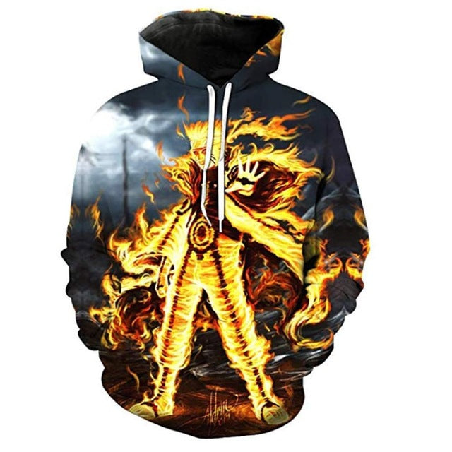 2019 New Arrival Naruto 3D Printed Sweatshirt Boys Tracksuit Sasuke kakashi Printed Hoodies Men Women Fashion Hooded Clothes