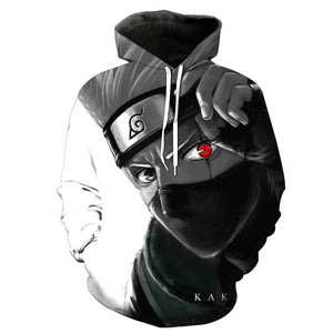 2019 New Arrival Naruto 3D Printed Sweatshirt Boys Tracksuit Sasuke kakashi Printed Hoodies Men Women Fashion Hooded Clothes