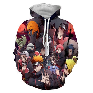 2019 New Arrival Naruto 3D Printed Sweatshirt Boys Tracksuit Sasuke kakashi Printed Hoodies Men Women Fashion Hooded Clothes