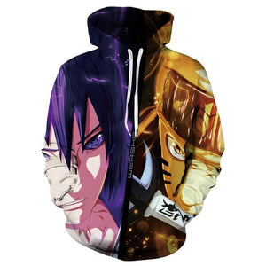 2019 New Arrival Naruto 3D Printed Sweatshirt Boys Tracksuit Sasuke kakashi Printed Hoodies Men Women Fashion Hooded Clothes