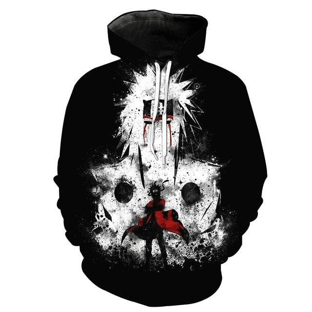 2019 New Arrival Naruto 3D Printed Sweatshirt Boys Tracksuit Sasuke kakashi Printed Hoodies Men Women Fashion Hooded Clothes
