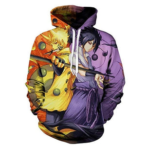 2019 New Arrival Naruto 3D Printed Sweatshirt Boys Tracksuit Sasuke kakashi Printed Hoodies Men Women Fashion Hooded Clothes