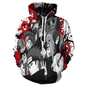 2019 New Arrival Naruto 3D Printed Sweatshirt Boys Tracksuit Sasuke kakashi Printed Hoodies Men Women Fashion Hooded Clothes