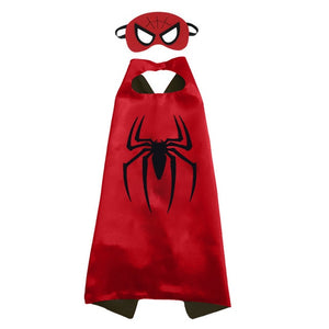 2019 Superhero Capes with Masks for Kids Birthday Party Supplies Party Favor Halloween Costumes Dress Up Girls Boys Cosplay