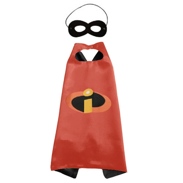 2019 Superhero Capes with Masks for Kids Birthday Party Supplies Party Favor Halloween Costumes Dress Up Girls Boys Cosplay
