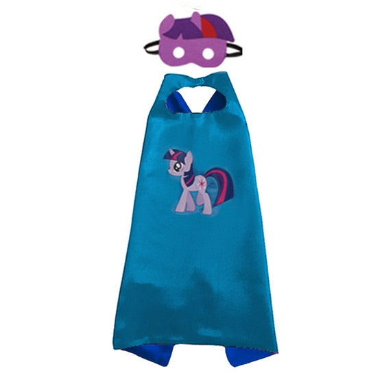 2019 Superhero Capes with Masks for Kids Birthday Party Supplies Party Favor Halloween Costumes Dress Up Girls Boys Cosplay