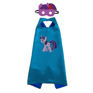 2019 Superhero Capes with Masks for Kids Birthday Party Supplies Party Favor Halloween Costumes Dress Up Girls Boys Cosplay
