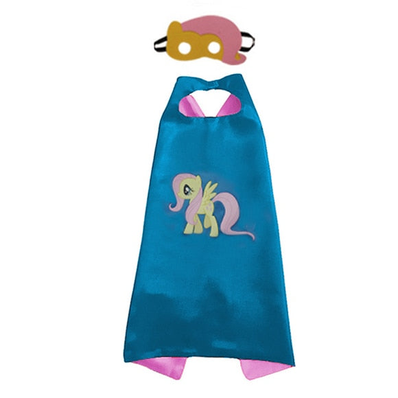 2019 Superhero Capes with Masks for Kids Birthday Party Supplies Party Favor Halloween Costumes Dress Up Girls Boys Cosplay