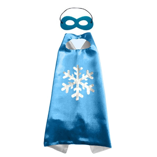 2019 Superhero Capes with Masks for Kids Birthday Party Supplies Party Favor Halloween Costumes Dress Up Girls Boys Cosplay