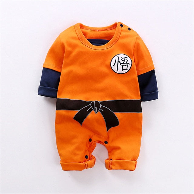 Cosplay Anime Naruto  Dragon Ball Newborn Baby Child Crawling Suit Haber Cartoon  Jumpsuit Bodysuit Pajamas Clothes