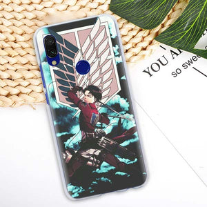 anime Attack On Titan girl Case Cover for Xiaomi Redmi 7 6 6A 5 Plus 5A Note 5 6 7 Pro 4X S2 GO Pocophone F1 Phone case Coque