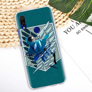 anime Attack On Titan girl Case Cover for Xiaomi Redmi 7 6 6A 5 Plus 5A Note 5 6 7 Pro 4X S2 GO Pocophone F1 Phone case Coque
