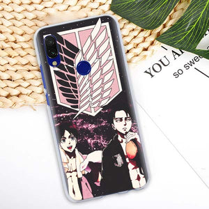 anime Attack On Titan girl Case Cover for Xiaomi Redmi 7 6 6A 5 Plus 5A Note 5 6 7 Pro 4X S2 GO Pocophone F1 Phone case Coque