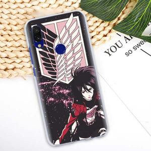 anime Attack On Titan girl Case Cover for Xiaomi Redmi 7 6 6A 5 Plus 5A Note 5 6 7 Pro 4X S2 GO Pocophone F1 Phone case Coque