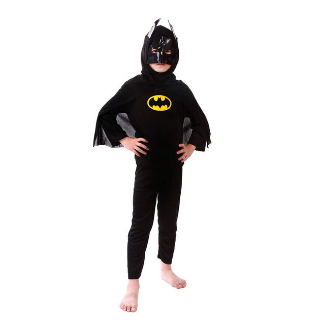 Kids Halloween Costume Carnival Dress Batman Cosplay Spiderman Fantasia Movie Avengers Anime