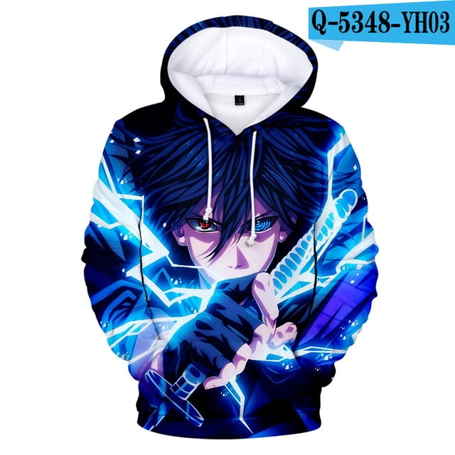 Naruto Men/women 3D Hoodies Sweatshirt Hot Sale New Fashion Sasuke Spring/Autumn Kakashi 3D Cartoon Casual Harajuku Clothes Coat