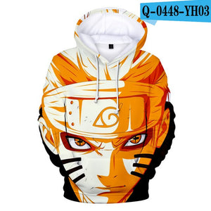 Naruto Men/women 3D Hoodies Sweatshirt Hot Sale New Fashion Sasuke Spring/Autumn Kakashi 3D Cartoon Casual Harajuku Clothes Coat
