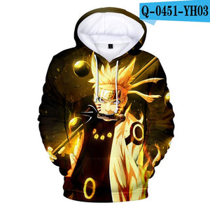 Naruto Men/women 3D Hoodies Sweatshirt Hot Sale New Fashion Sasuke Spring/Autumn Kakashi 3D Cartoon Casual Harajuku Clothes Coat